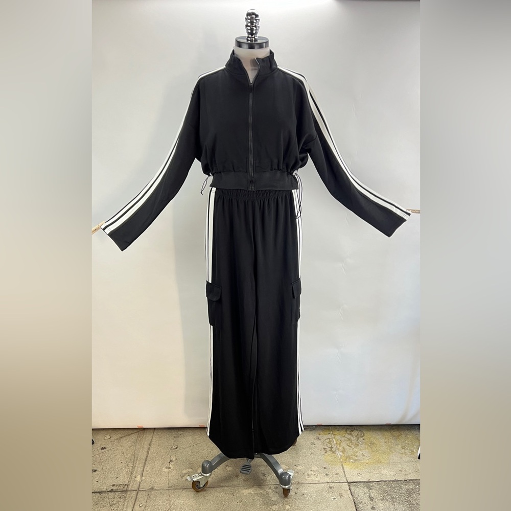 209B. Double Side Stripe Jack and Track Pant Set